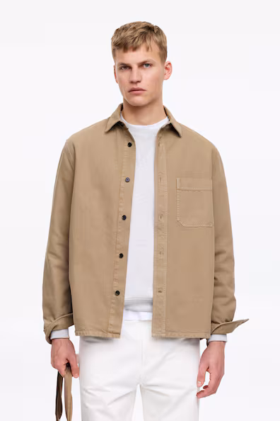 Рубашка-пиджак из хлопка- Заказать в России