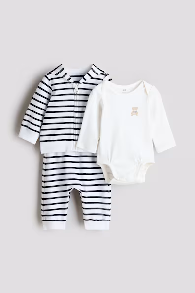 Набор из 3 хлопковых предметов одежды- Заказать в России