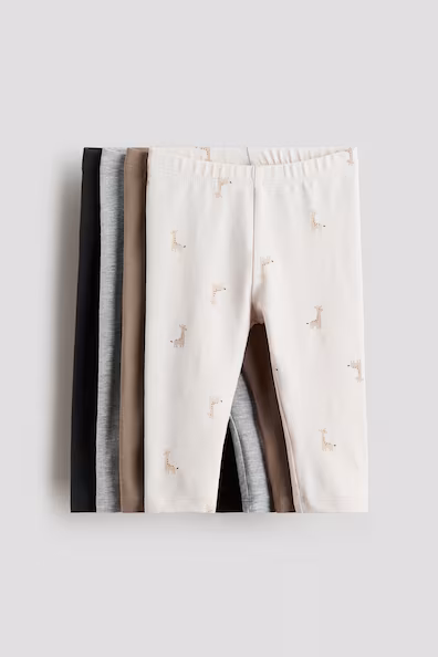 Набор из 4 леггинсов из хлопкового джерси- Заказать в России