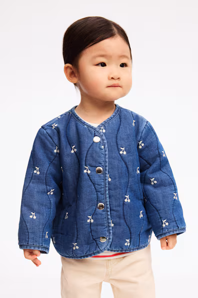 Утепленное джинсовое пальто H&M- Заказать в России