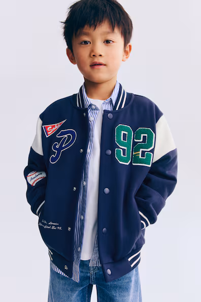 Бейсбольная куртка с узорами- Заказать в России