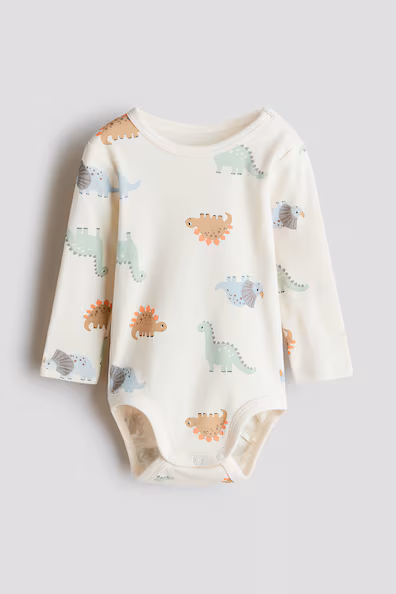 H&M Боди с принтом из хлопка