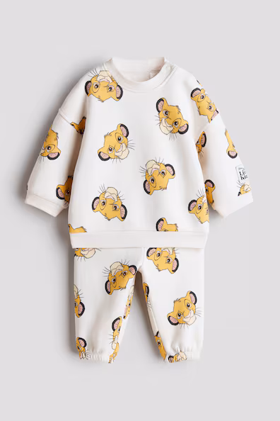 H&M Комплект из 2 предметов из молнии с принтом