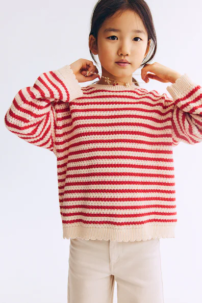 H&M Свитер из вязаного полотна с текстурой