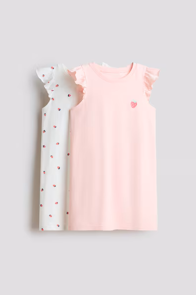 H&M Набор из 2 ночных рубашек из хлопка