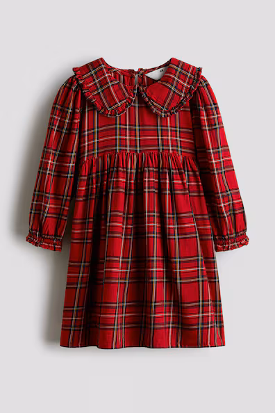 H&M Платье из фланели с воротником