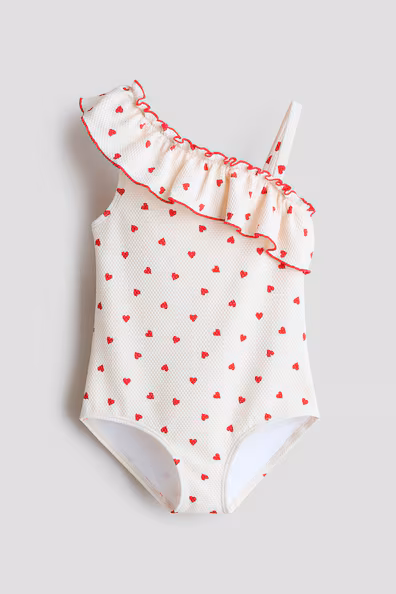 H&M Купальный костюм с VOLANT и одним обнаженным плечом