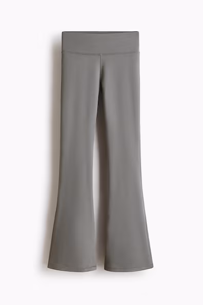 H&M Леггинсы для спорта с расклешенным низом на широкой резинке с технологией DRYMOVE™