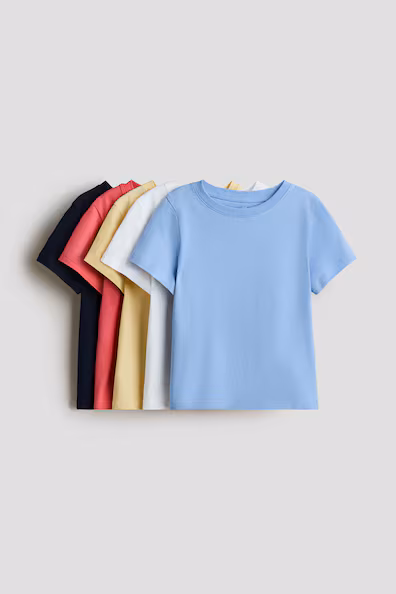 H&M Пакет из 5 футболок из хлопка