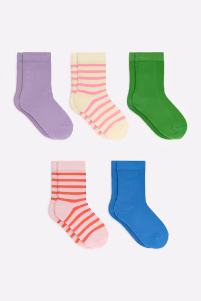 H&M Комплект из 5 пар хлопковых носков