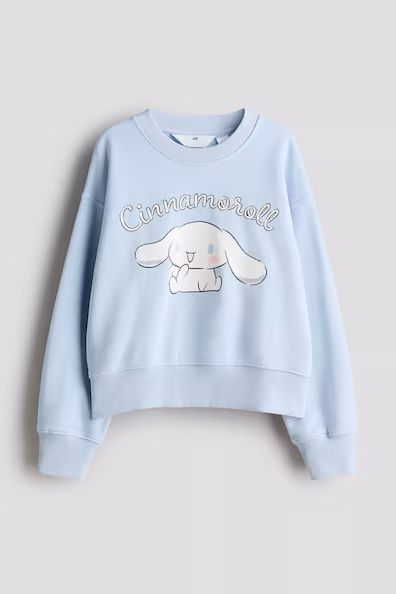 H&M Оверсайз-свитшот с принтом