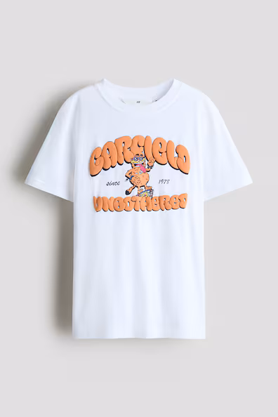 Футболка из хлопка с принтом- Заказать в России