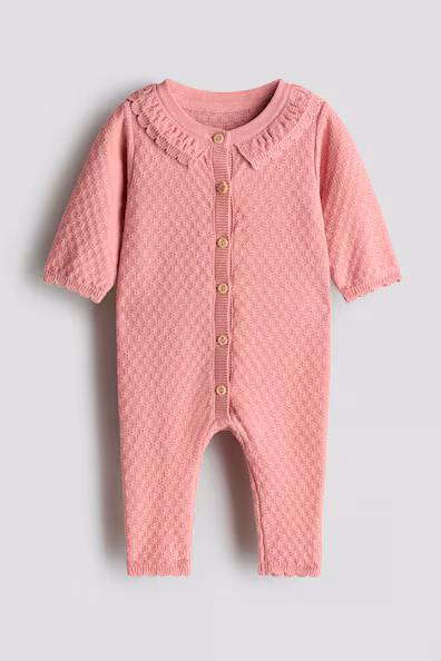 H&M Комбинезон из хлопкового мягкого трикотажа купить с доставкой.