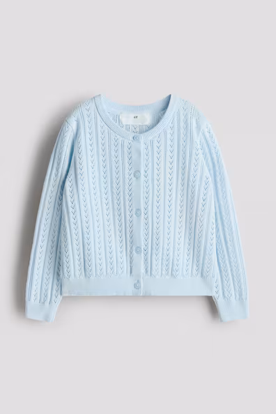 Кардиган из хлопковой пунточной вязки- Заказать в России