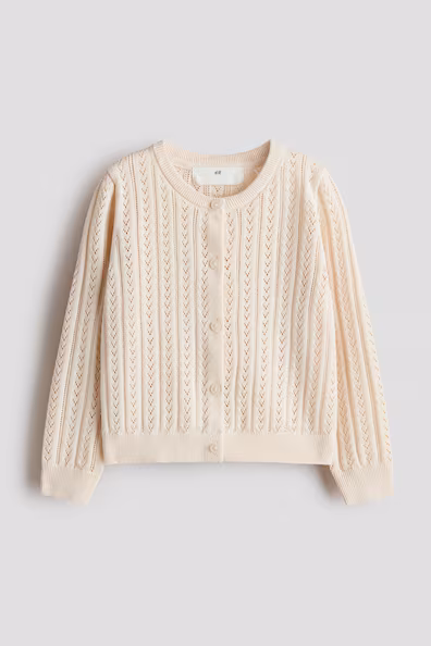 H&M Кардиган из хлопковой пунточной вязки