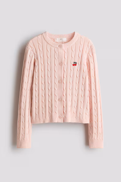 H&M Кардиган из вязаной ткани с крупными узорами