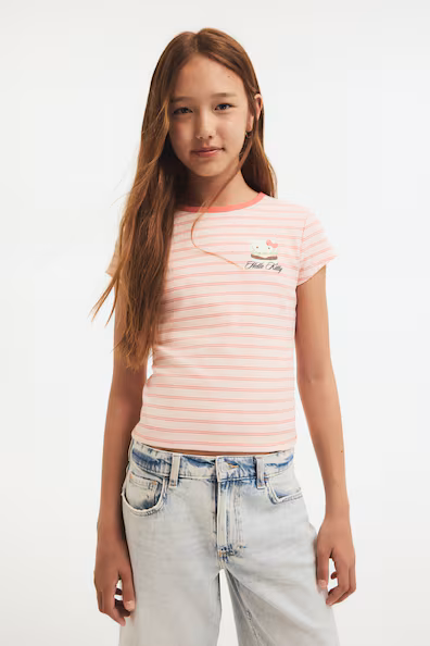 Топ из хлопка с принтом- Заказать в России