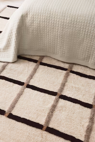 H&M Большой ковер из смесовой шерсти с плотным ворсом