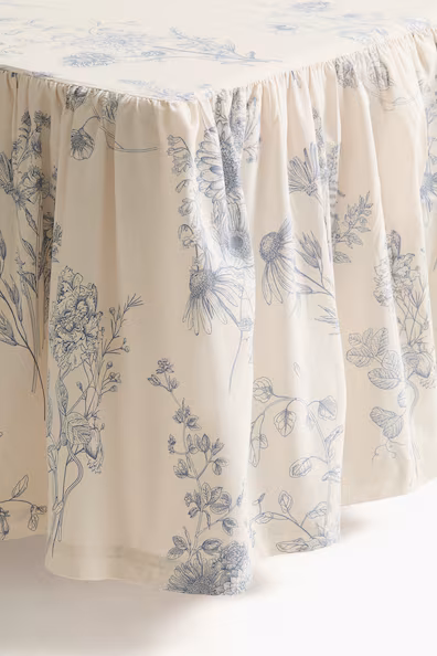 Накидка на кровать с оборкой для односпальной кровати- Заказать в России