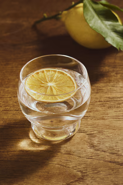 Набор из 2 бокалов из деланного стекла