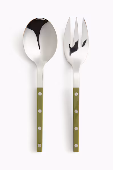 Сервировочный набор для салата из нержавеющей стали- Заказать в России