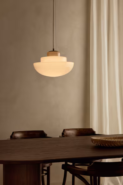 Подвесной светильник из стекла