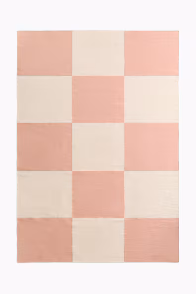 H&M Хлопковый коврик в квадратах