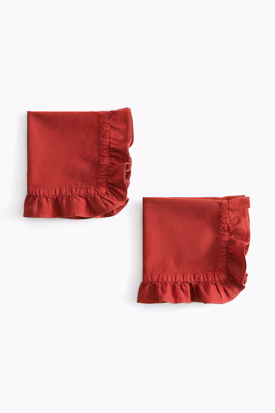 H&M Набор из 2 салфеток с оборкой