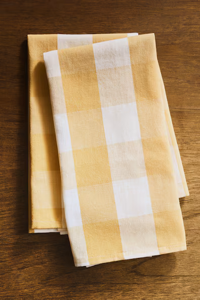 H&M Набор из 2 кухонных салфеток из смеси льна