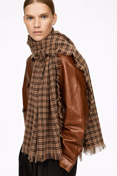 Легкий шерстяной шарф- Заказать в России