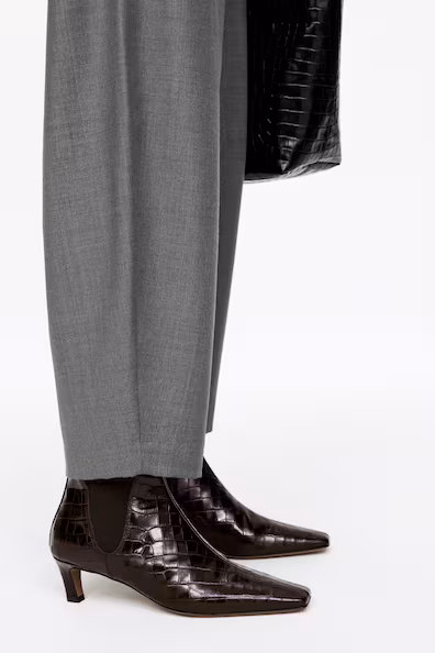 Ботильоны с квадратным носком