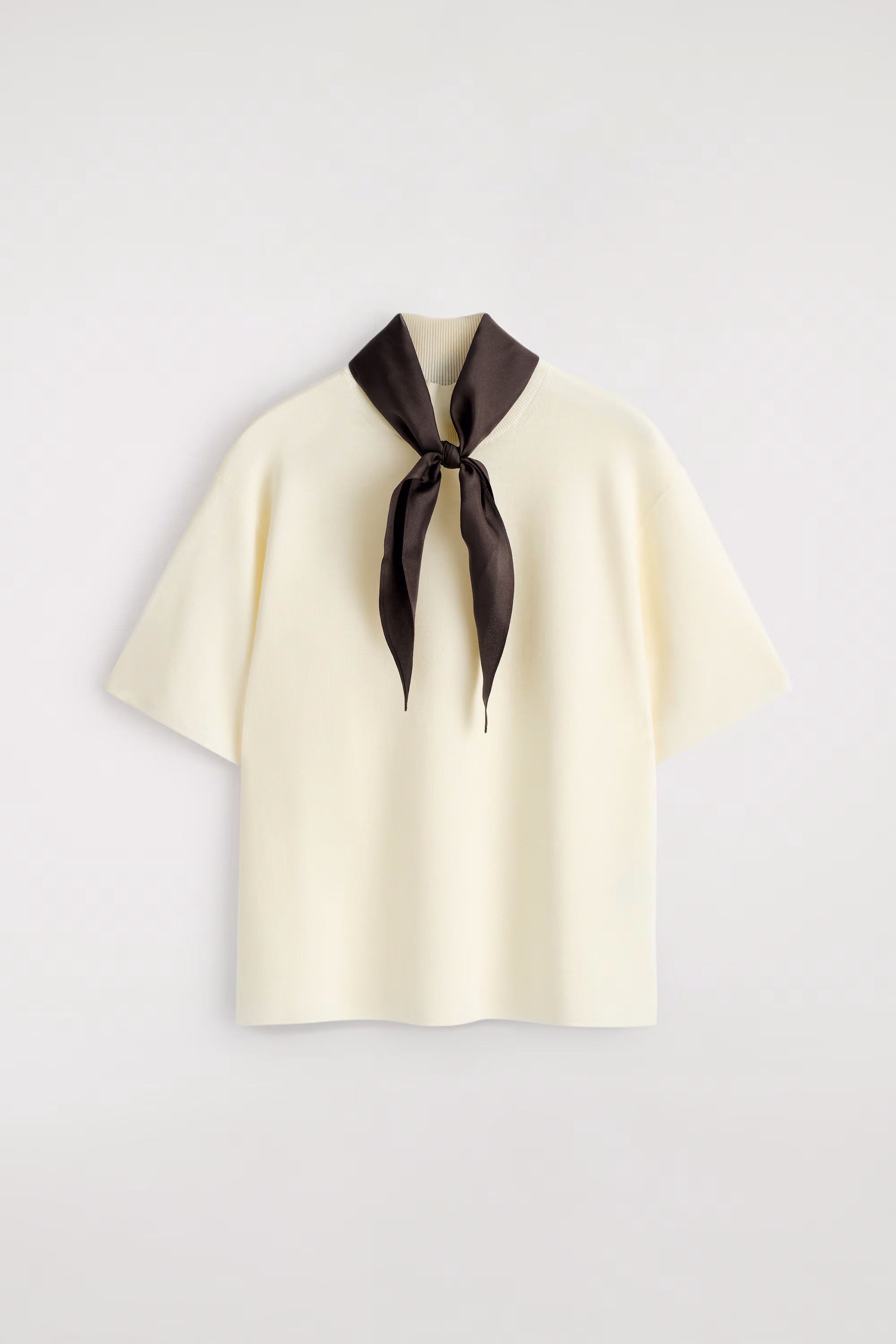 Свитер из мериносовой шерсти с деталями платка- Заказать в России