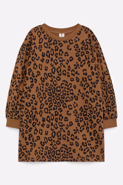 H&M Хлопковое платье из мольтона купить с доставкой.