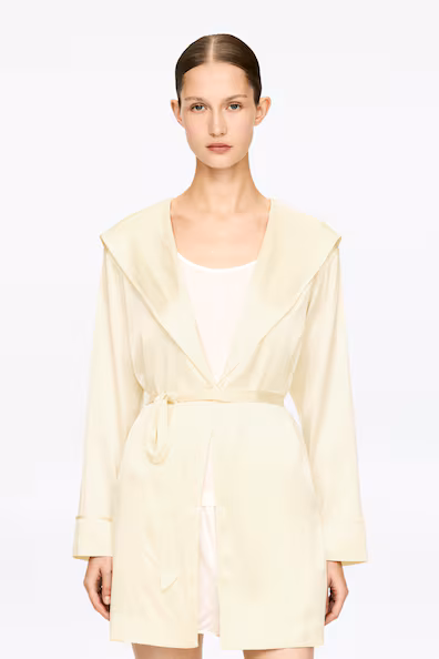 Халат из эластичного шелка- Заказать в России