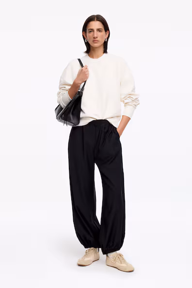 Кроссовки из замши и нейлона