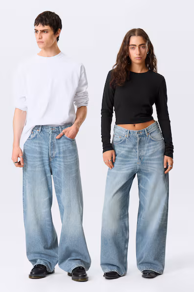 Джинсы унисекс ASTRO MID RISE LOOSE BAGGY LEG- Заказать в России