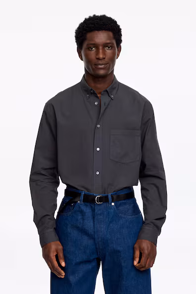 Рубашка из макалена в повседневном стиле