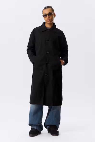 Длинный хлопковый пиджак с одной пуговицей- Заказать в России