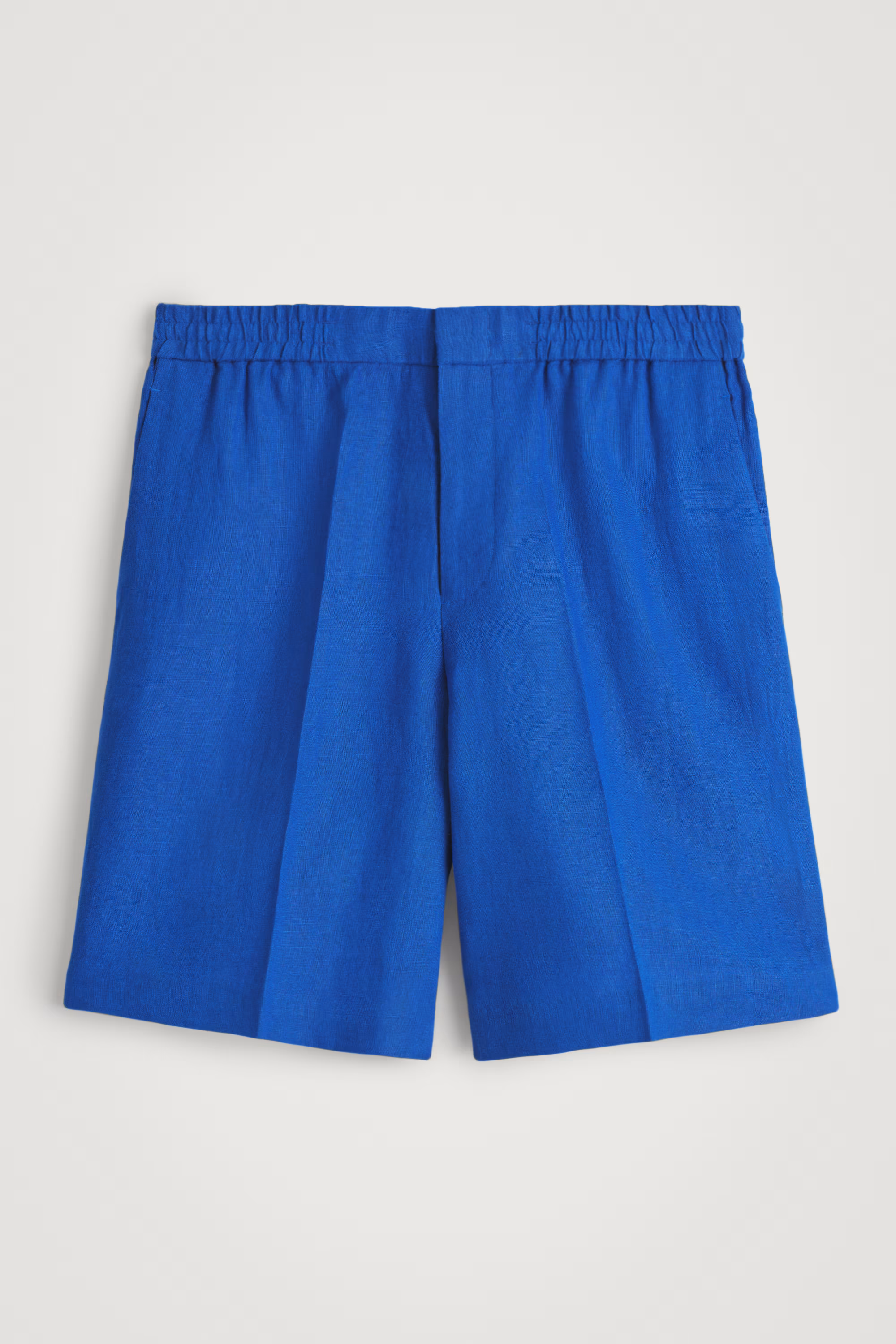 Эластичные льняные шорты