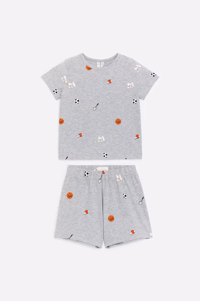 Пижама короткая из джерси- Заказать в России