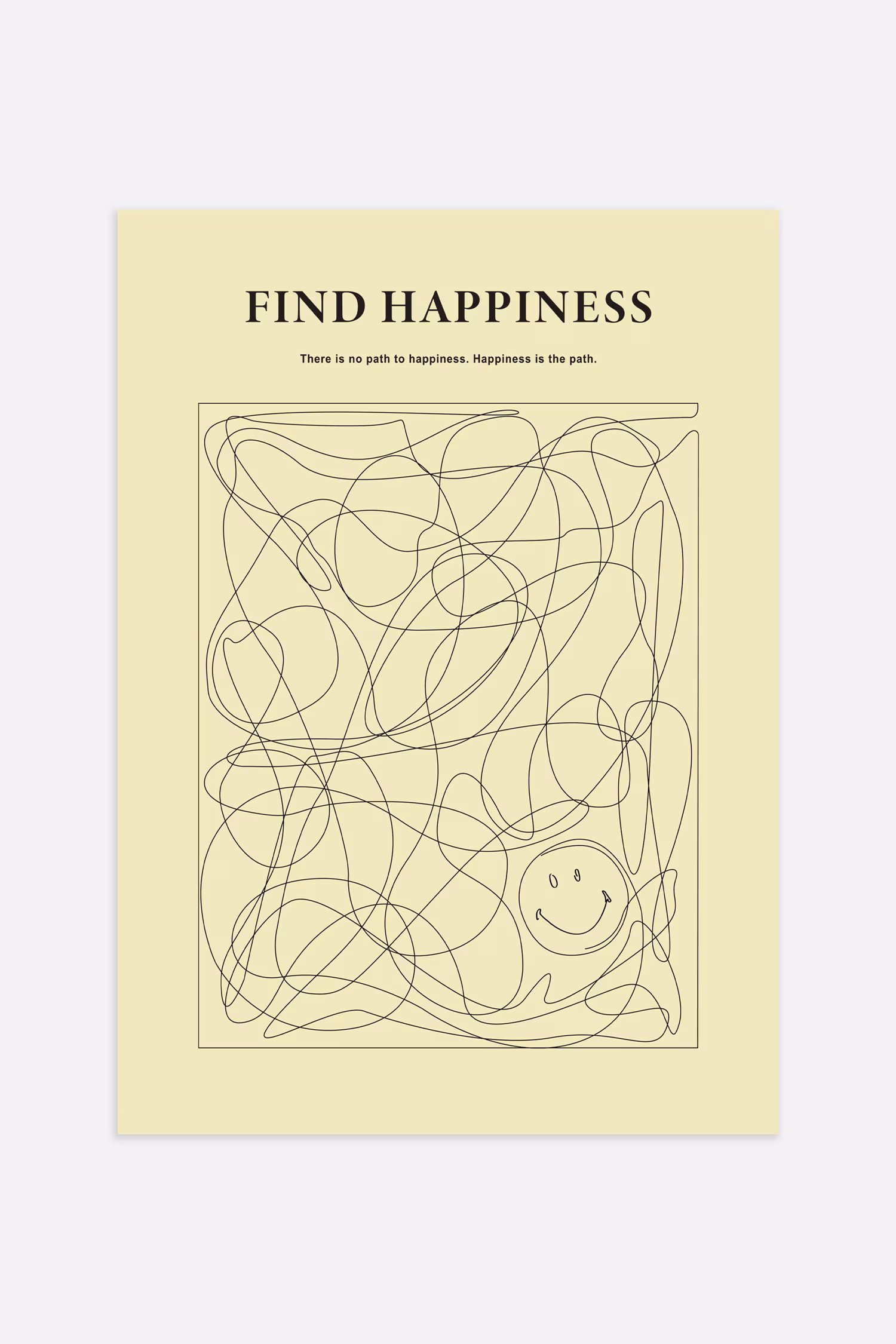 Плакат smiley® счастье найти