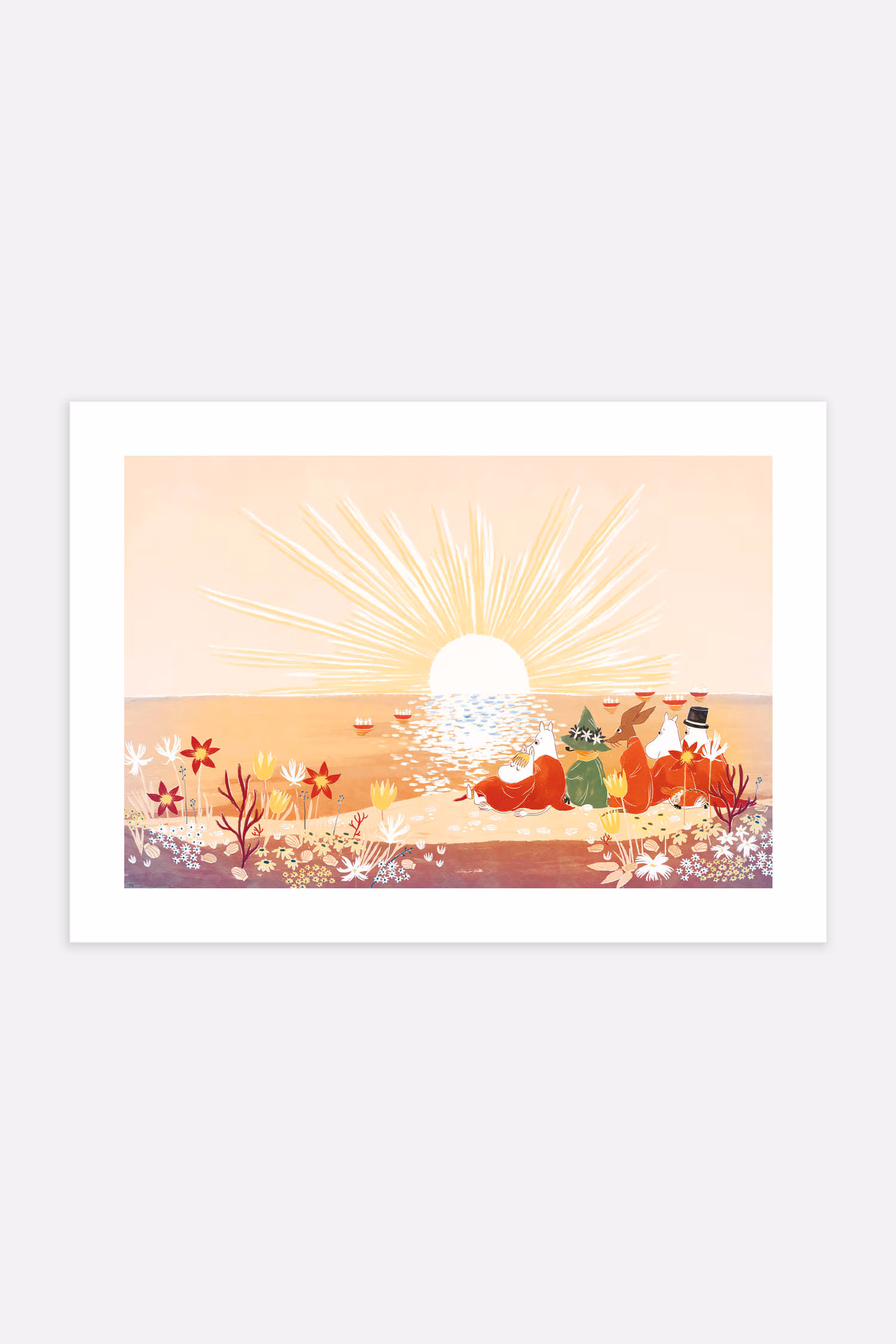 Плакат moomin закат у моря- Заказать в России