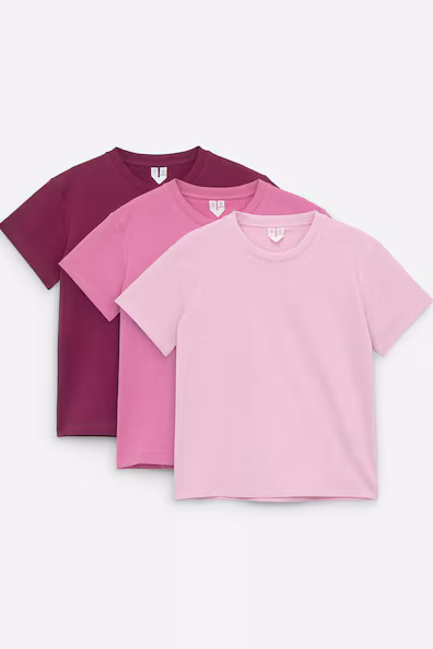 Футболки с круглым вырезом, набор из 3 штук