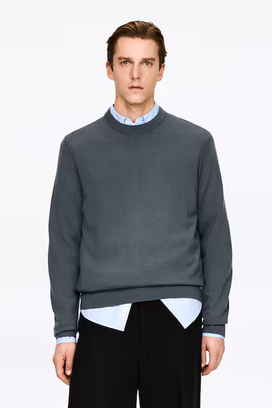 Тонкий свитер из мериносовой шерсти- Заказать в России