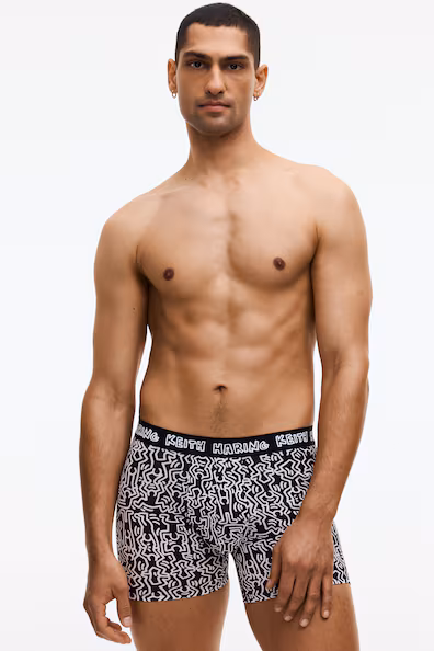 Набор из 3 боксеров из хлопка с узором- Заказать в России