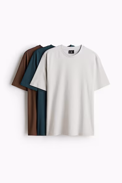 Пакет из 3 футболок regular fit- Заказать в России