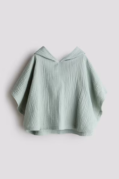 Пончо-полотенце из хлопковой муслиновой ткани- Заказать в России