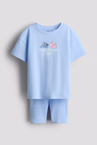 Набор из 2 хлопковых костюмов с принтом- Заказать в России