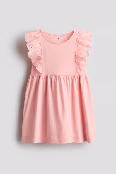 Платье из хлопка с оборками