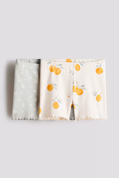 Набор из 2 лосин в рубчик из хлопка- Заказать в России